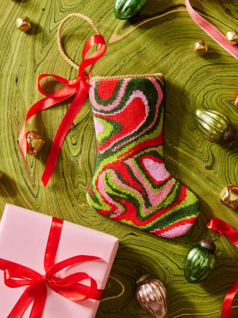 Marble Christmas Stocking