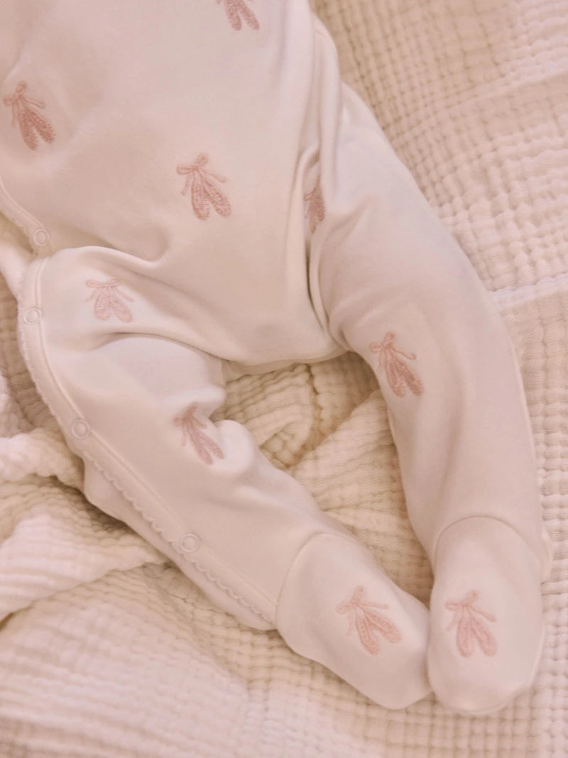 Ballet Slipper Embroidered Sleepsuit