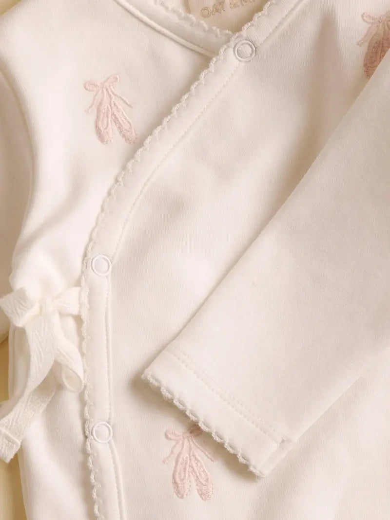 Ballet Slipper Embroidered Sleepsuit