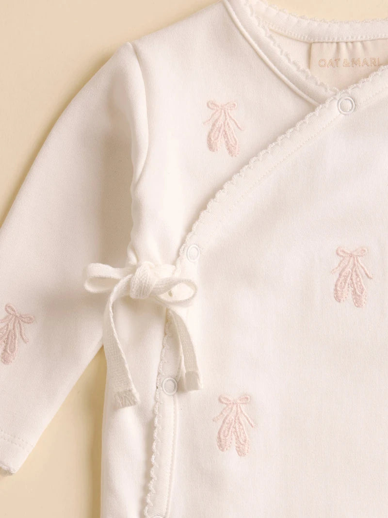 Ballet Slipper Embroidered Sleepsuit
