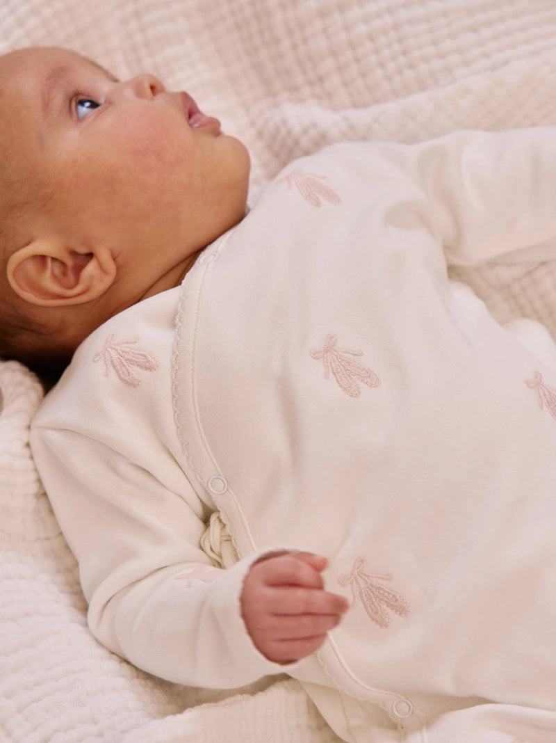 Ballet Slipper Embroidered Sleepsuit