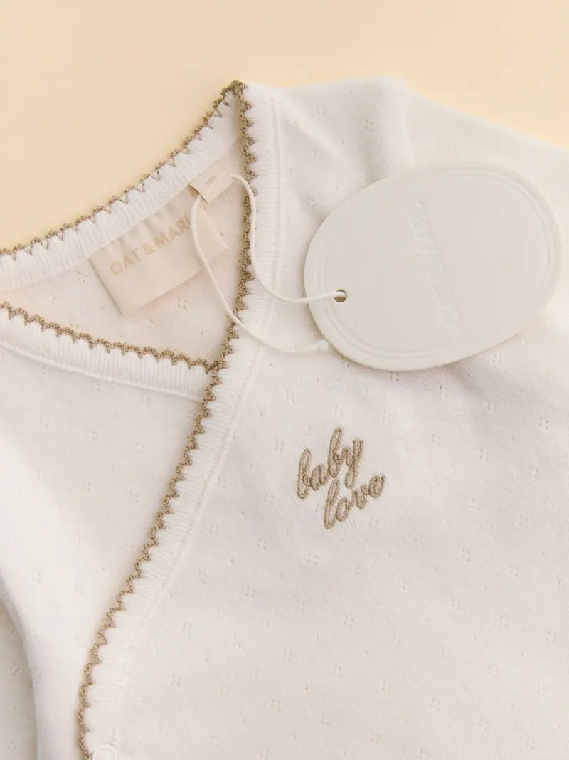 Pointelle Baby Love Bodysuit Set