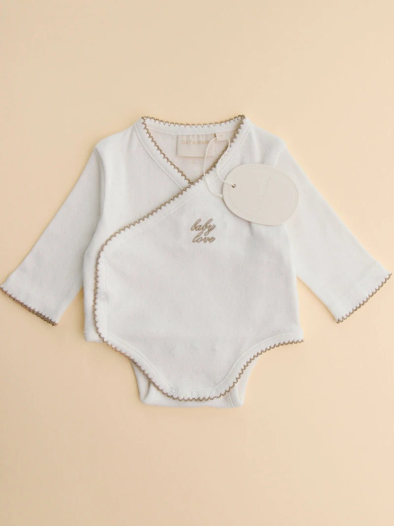 Pointelle Baby Love Bodysuit Set