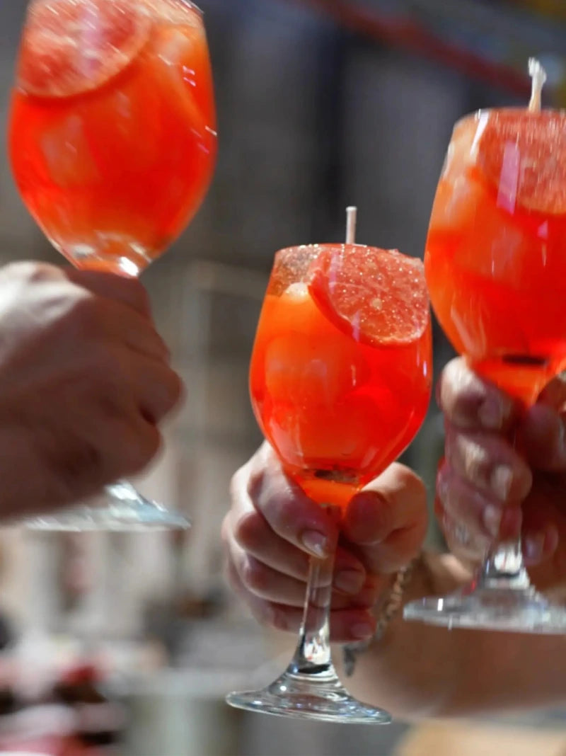 Aperol Spritz Candle