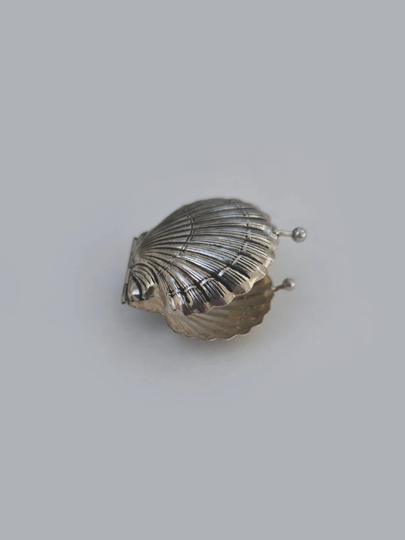 Silver Shell Purse