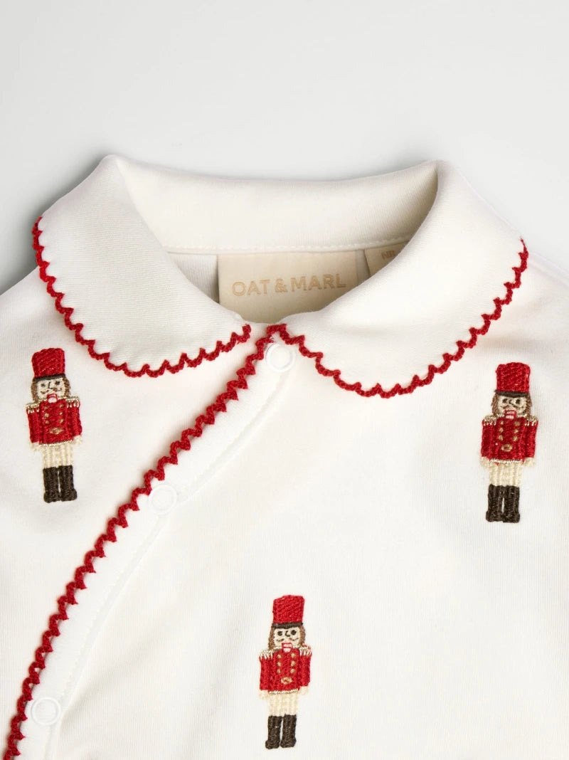 Nutcracker Embroidered Sleepsuit
