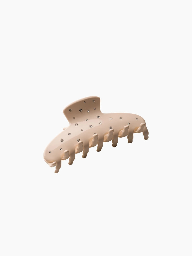 Champagne Crystal Hair Claw Clip