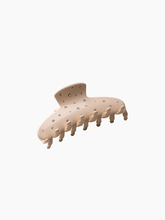 Champagne Crystal Hair Claw Clip
