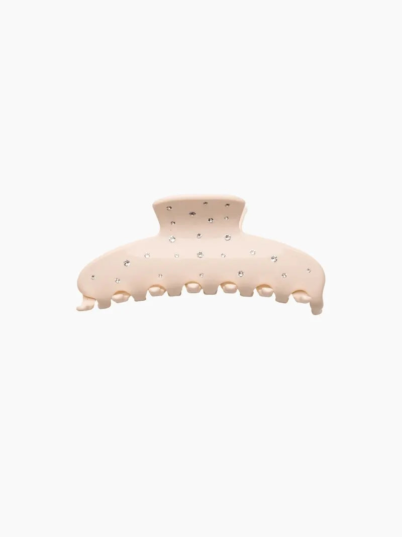 Champagne Crystal Hair Claw Clip