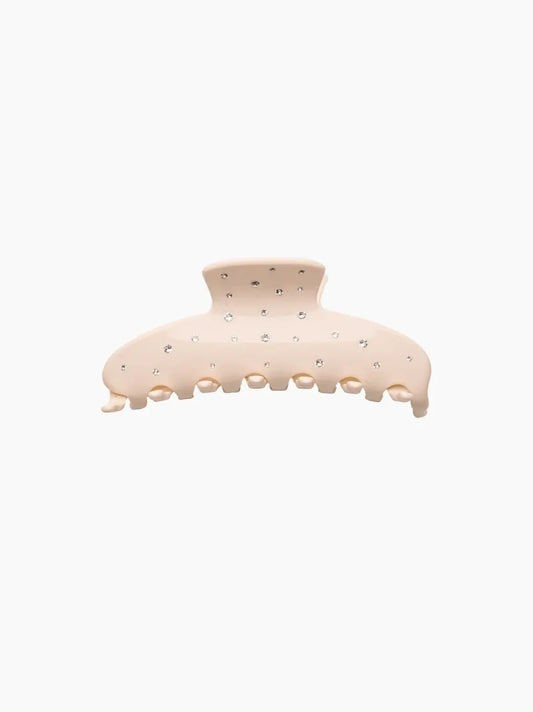 Champagne Crystal Hair Claw Clip