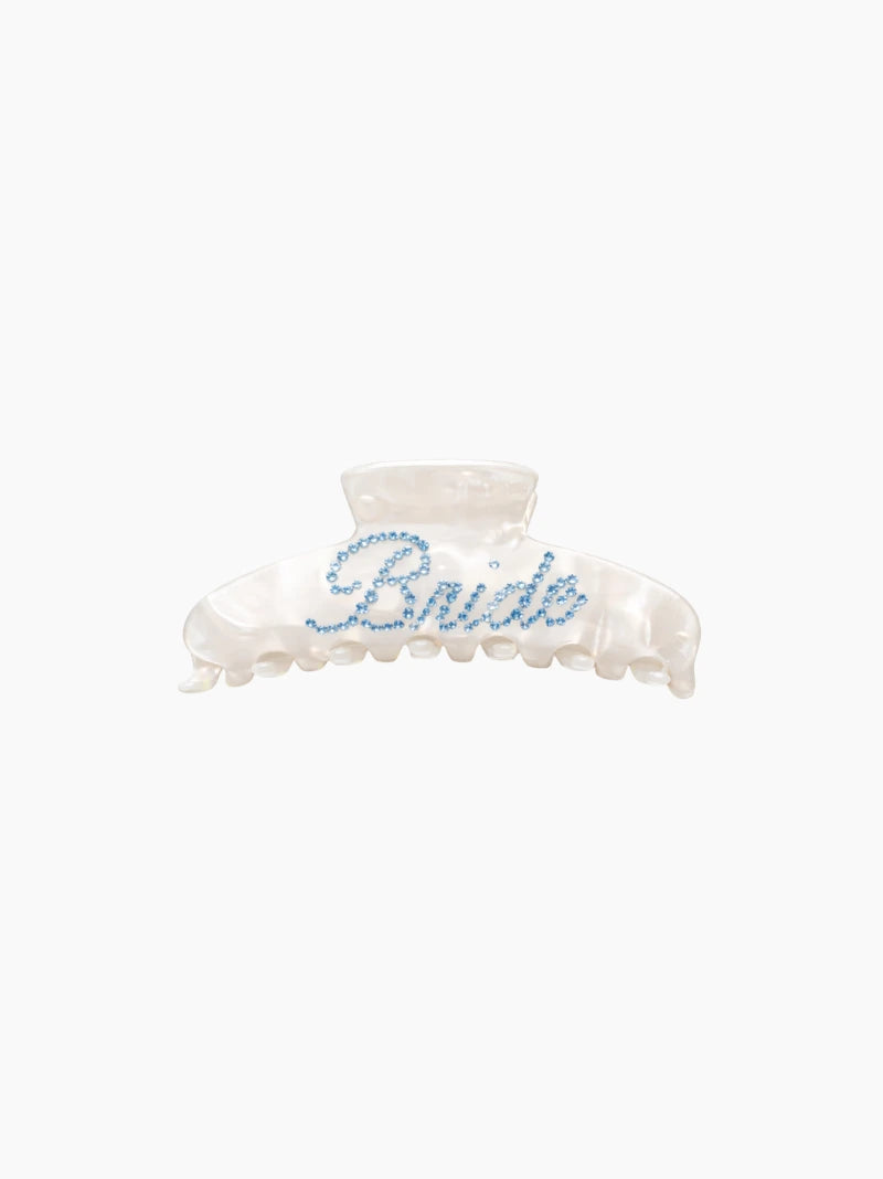 Bride Crystal Hair Claw Clip