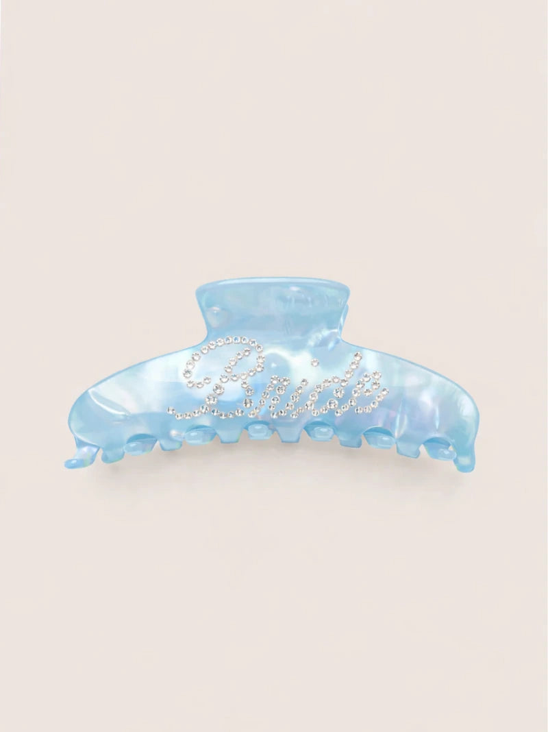 Bride Crystal Hair Claw Clip