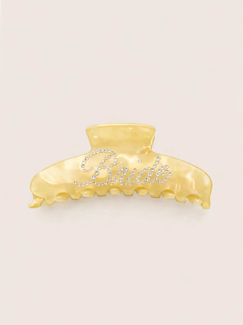 Bride Crystal Hair Claw Clip