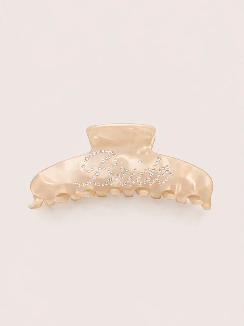 Bride Crystal Hair Claw Clip