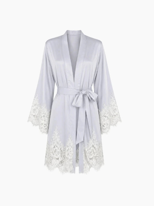 Personalised Short Lace Robe