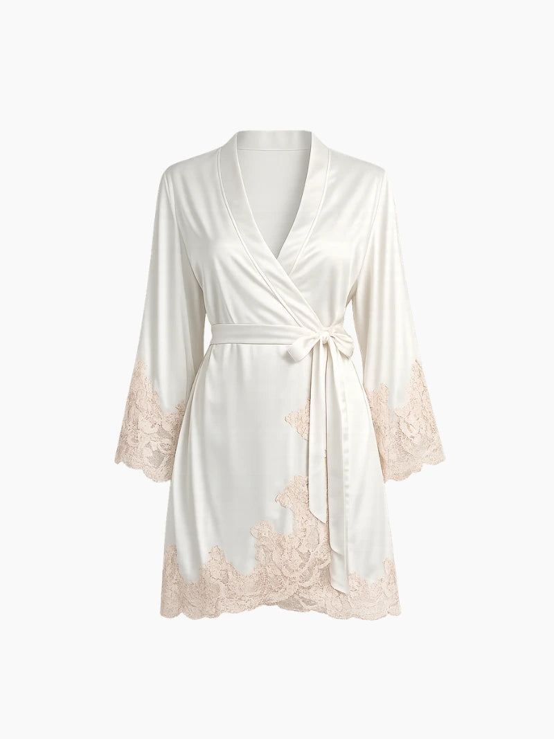 Personalised Lace Robe