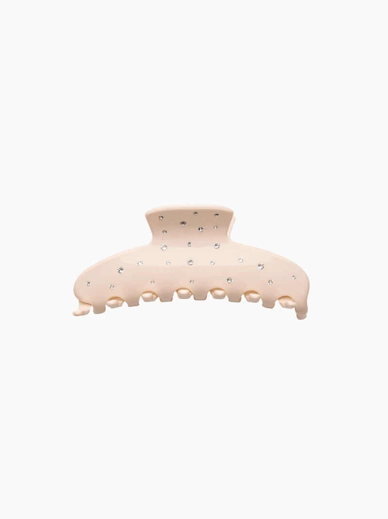 Champagne Crystal Hair Claw Clip