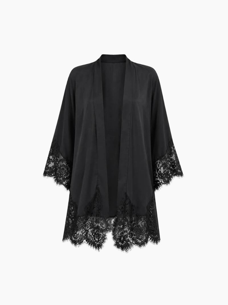 Personalised Short Lace Robe