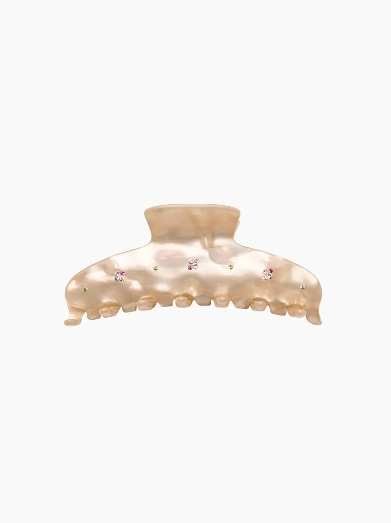 Crystal Pearl Hair Claw Clip