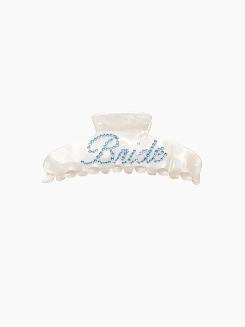 Bride Crystal Hair Claw Clip
