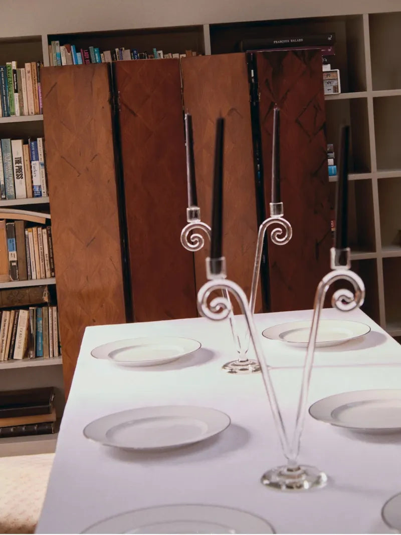 Double Stem Spiral Candleholder