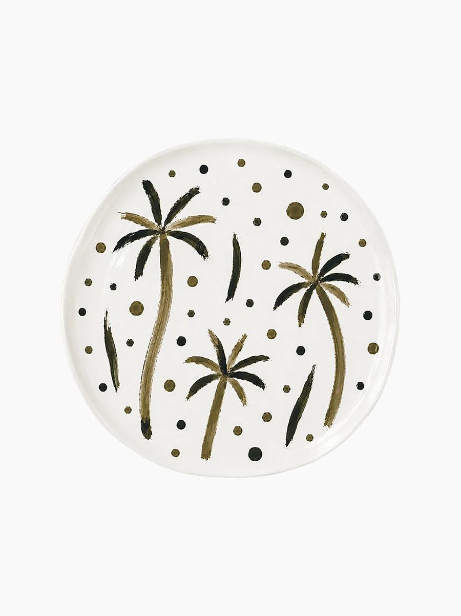 Palms and Dots Plate