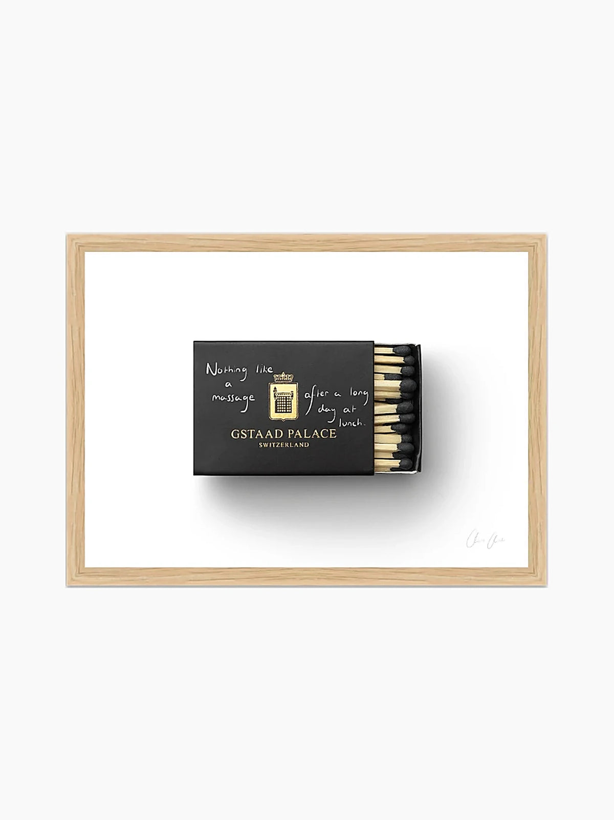 Matchbox at Gstaad Palace Print