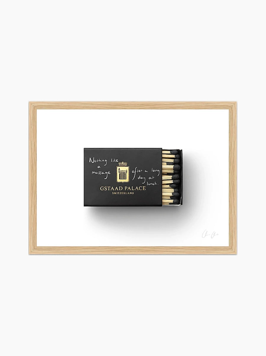 Matchbox at Gstaad Palace Print