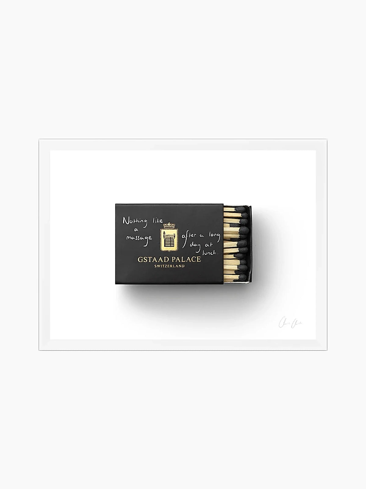 Matchbox at Gstaad Palace Print