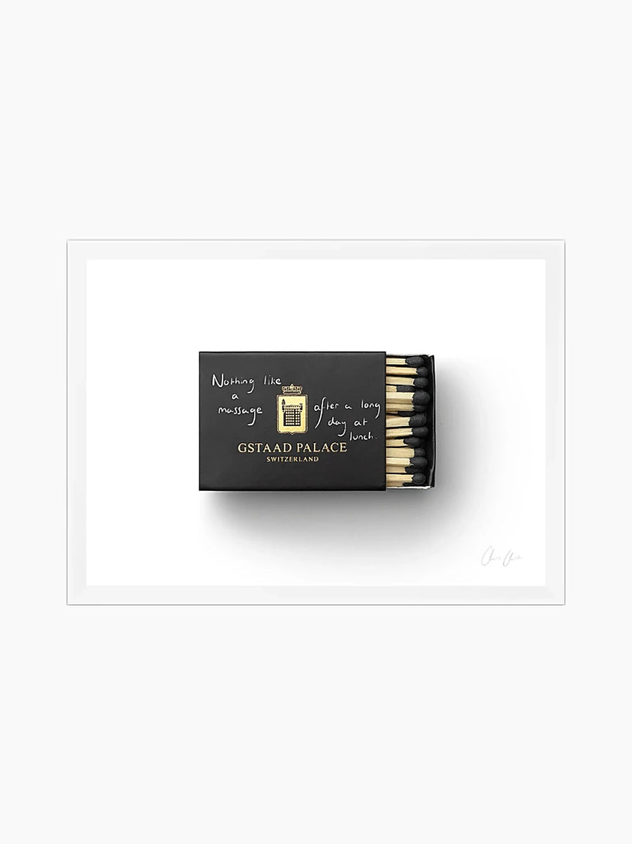 Matchbox at Gstaad Palace Print