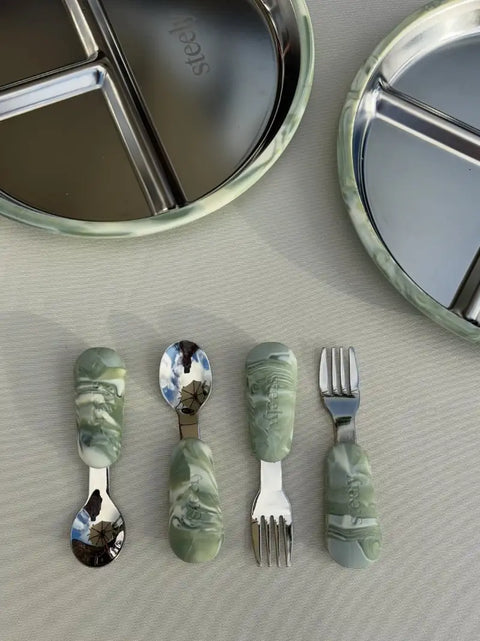 Marble Baby Feeding Set