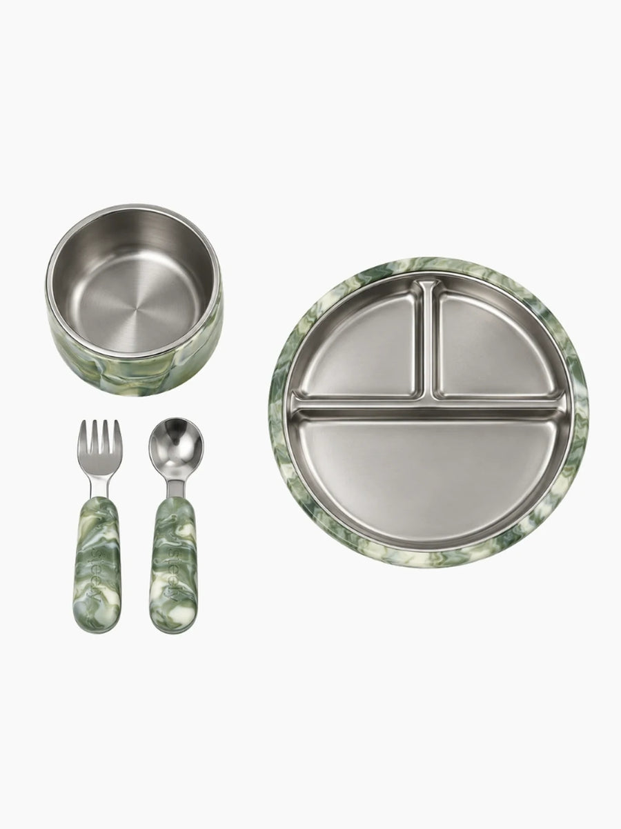 Marble Baby Feeding Set