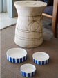 Personalised Striped Pet Bowl