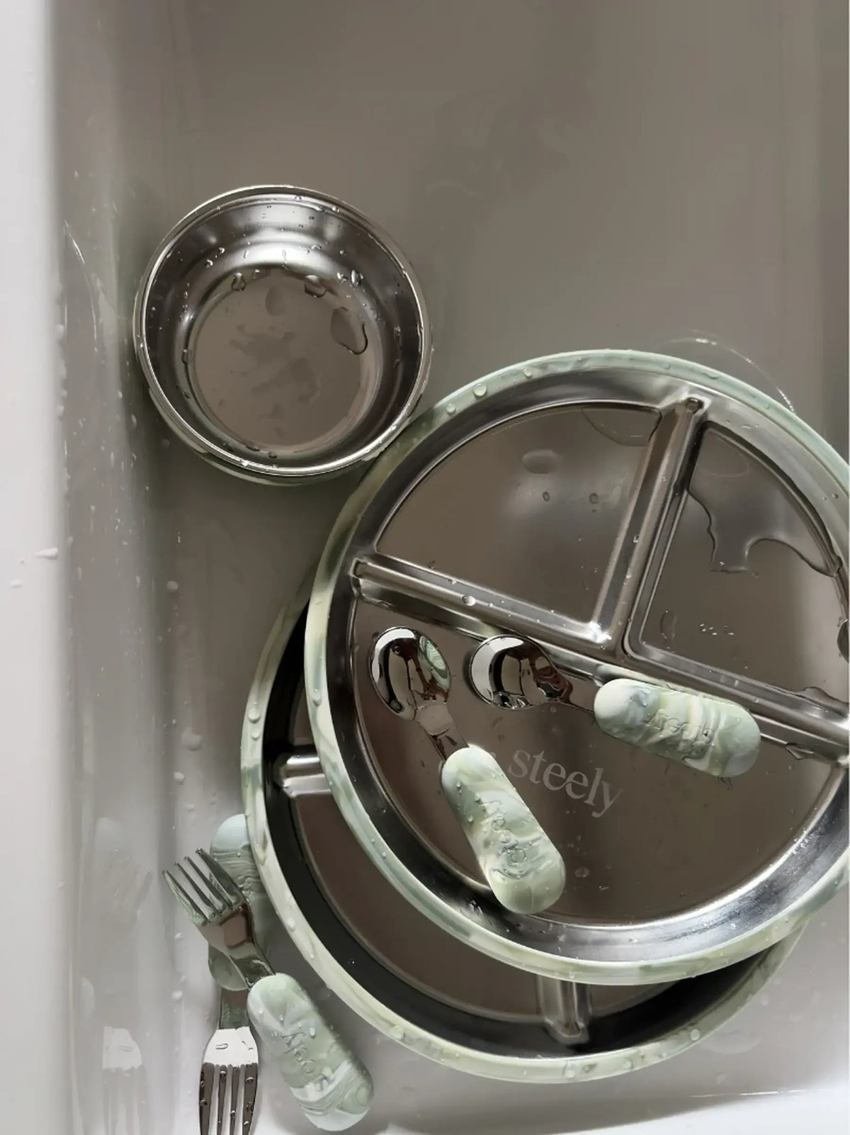 Marble Baby Feeding Set
