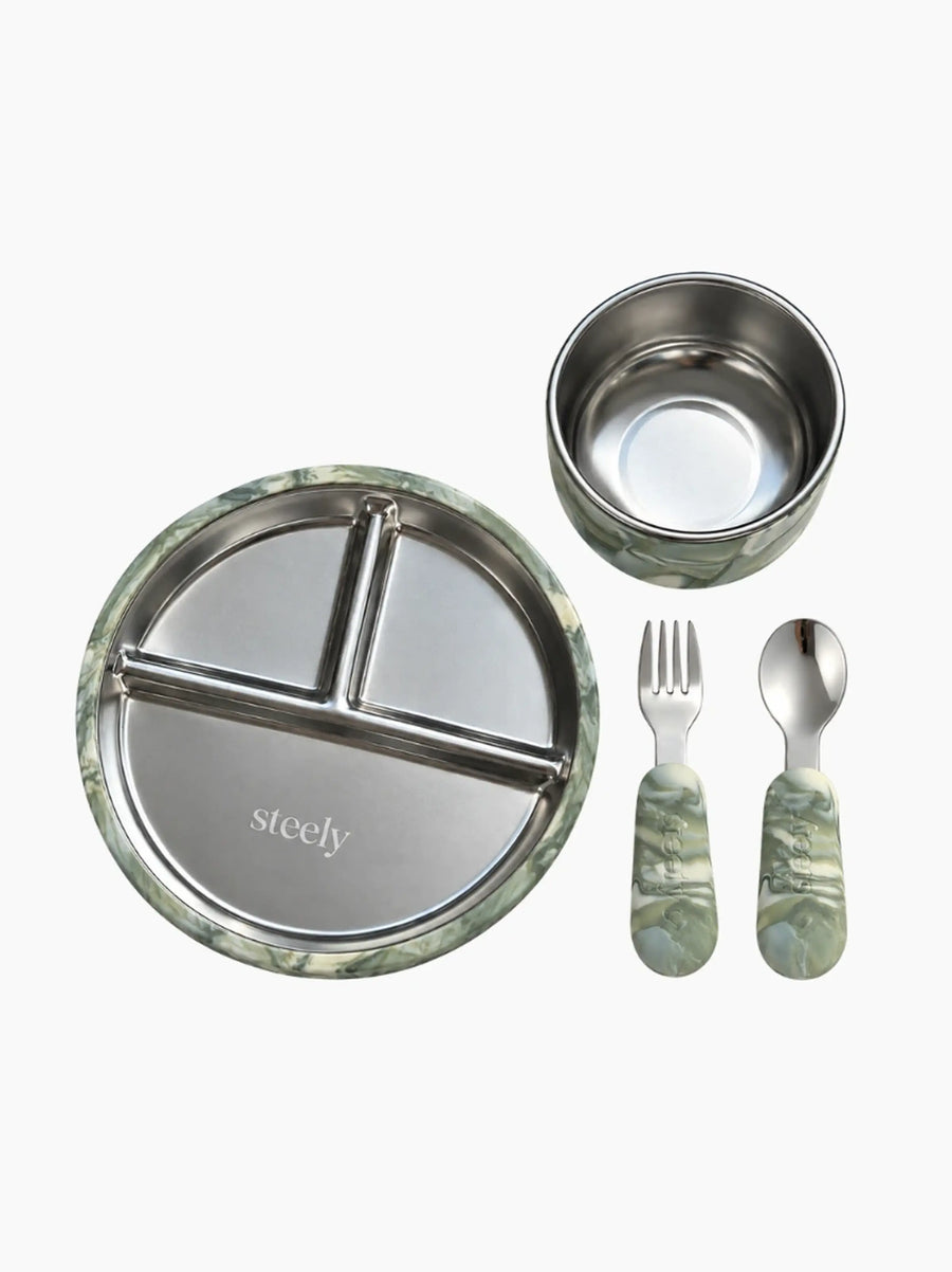 Marble Baby Feeding Set