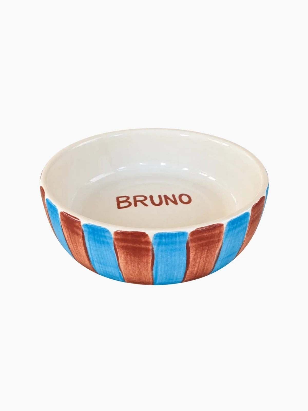 Personalised Striped Pet Bowl