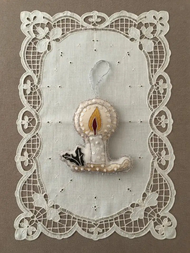 Candle Christmas Ornament