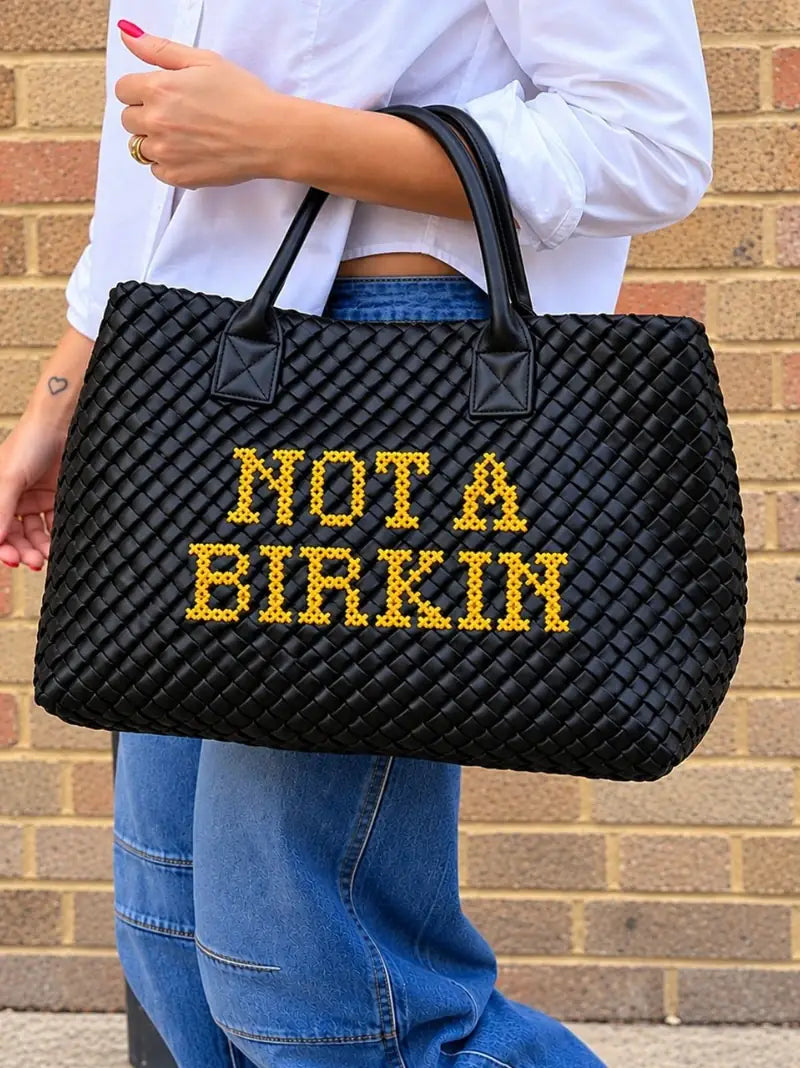 Not a Birkin Vegan Leather Handbag