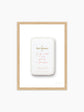 Card at Sant Ambroeus Art Print