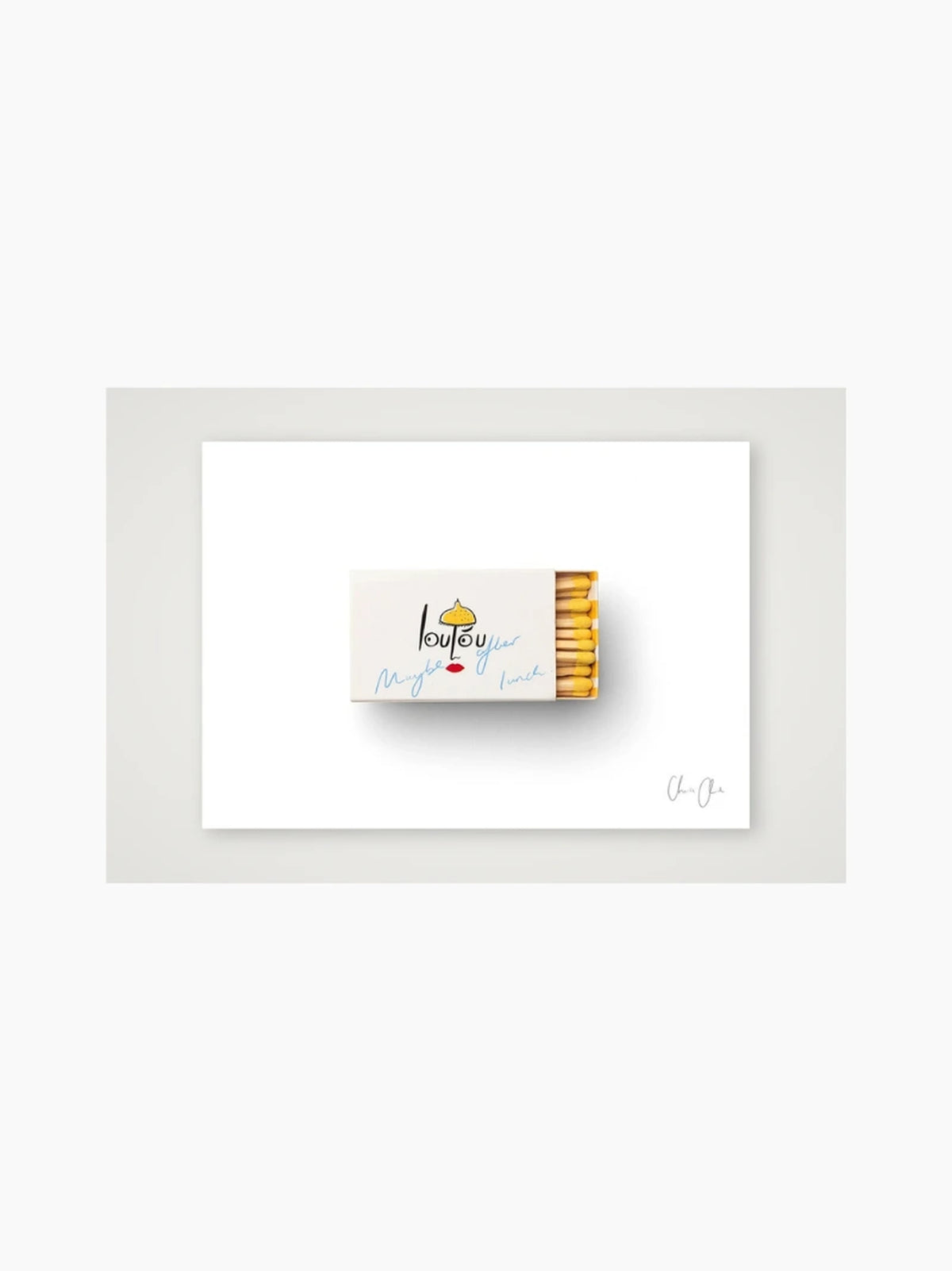 Matchbox at Loulou Art Print
