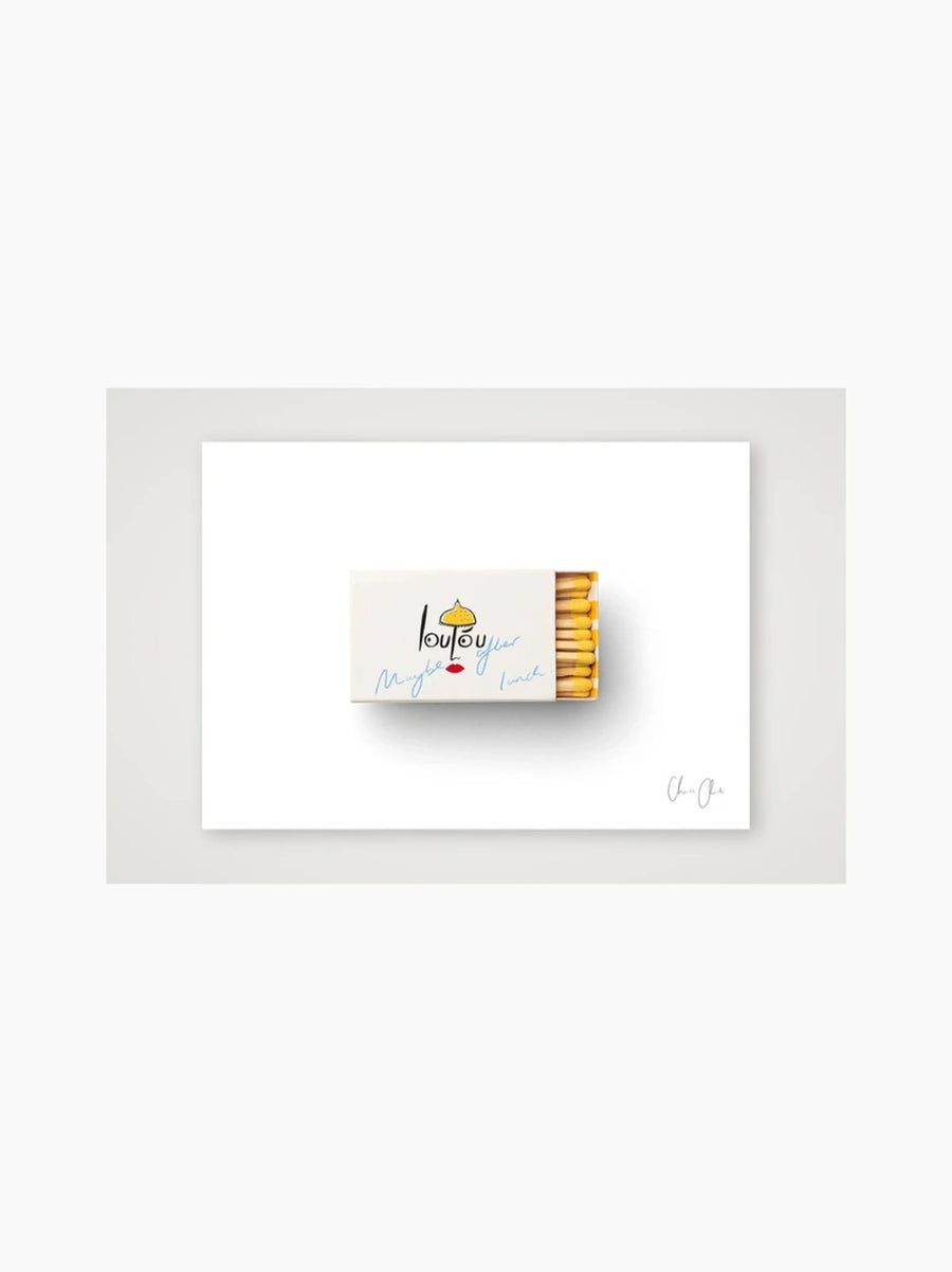 Matchbox at Loulou Art Print