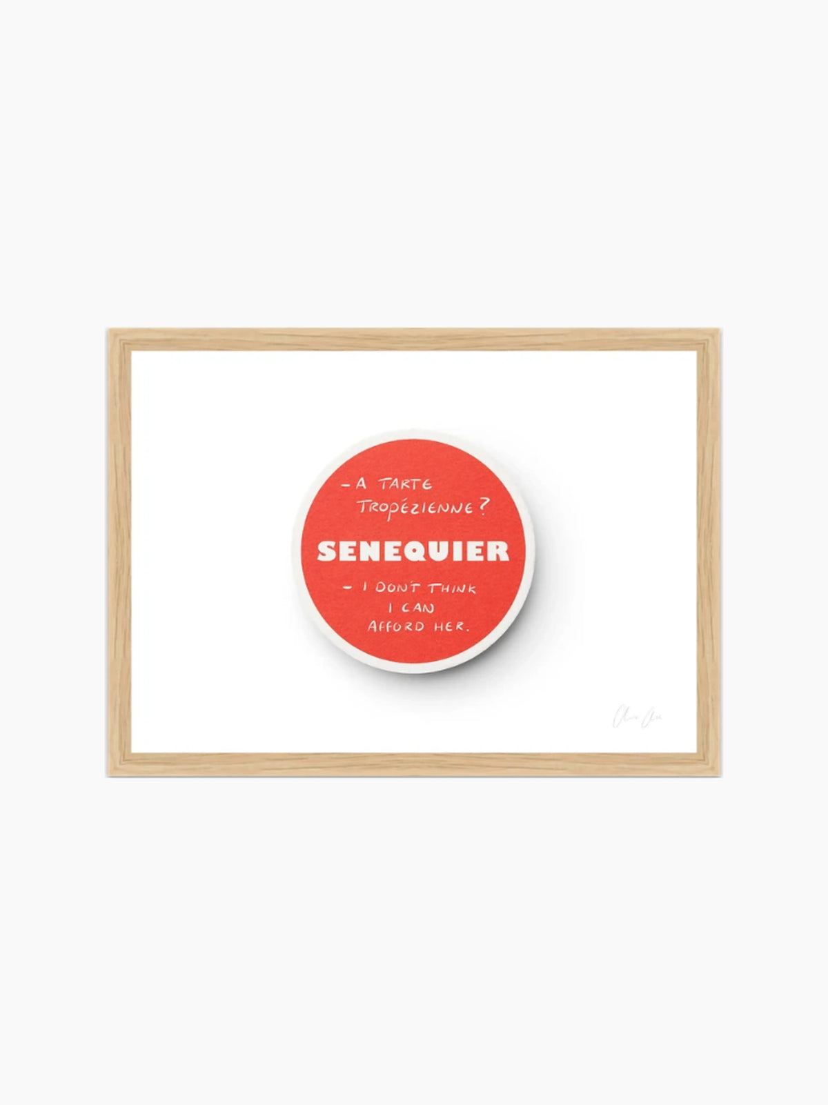 Coaster at Senequier i Art Print