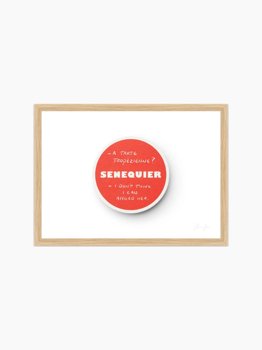 Coaster at Senequier i Art Print