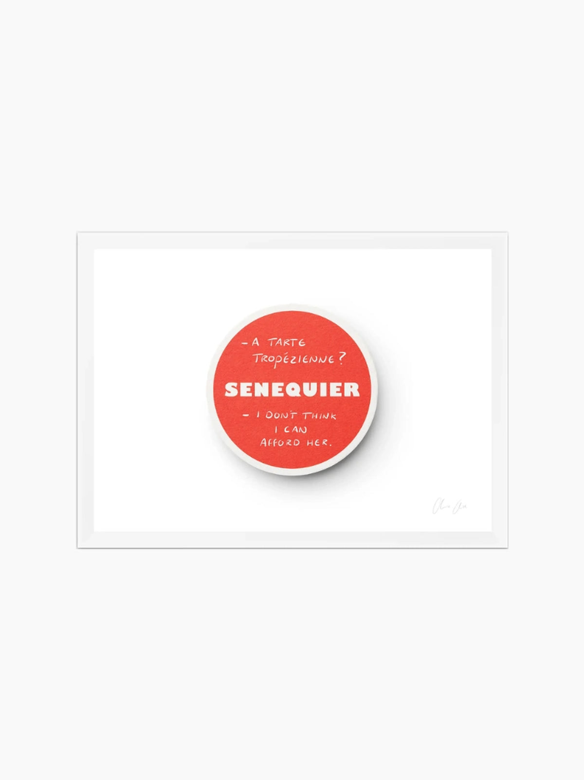 Coaster at Senequier i Art Print