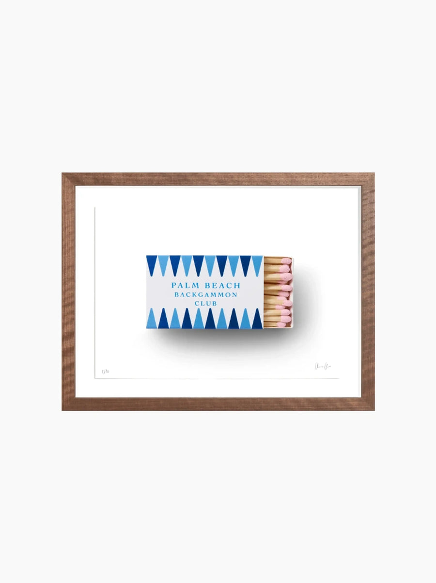 Palm Beach Backgammon Club Print
