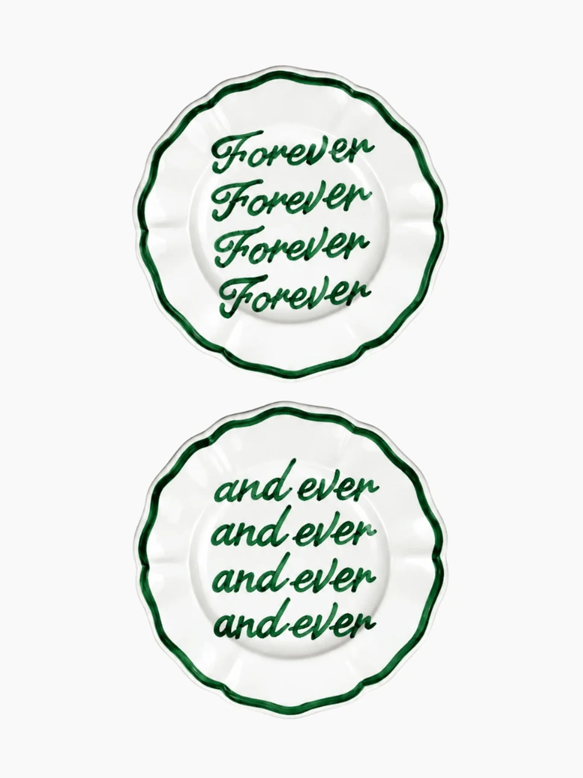 Forever and Ever Plate Set of 2