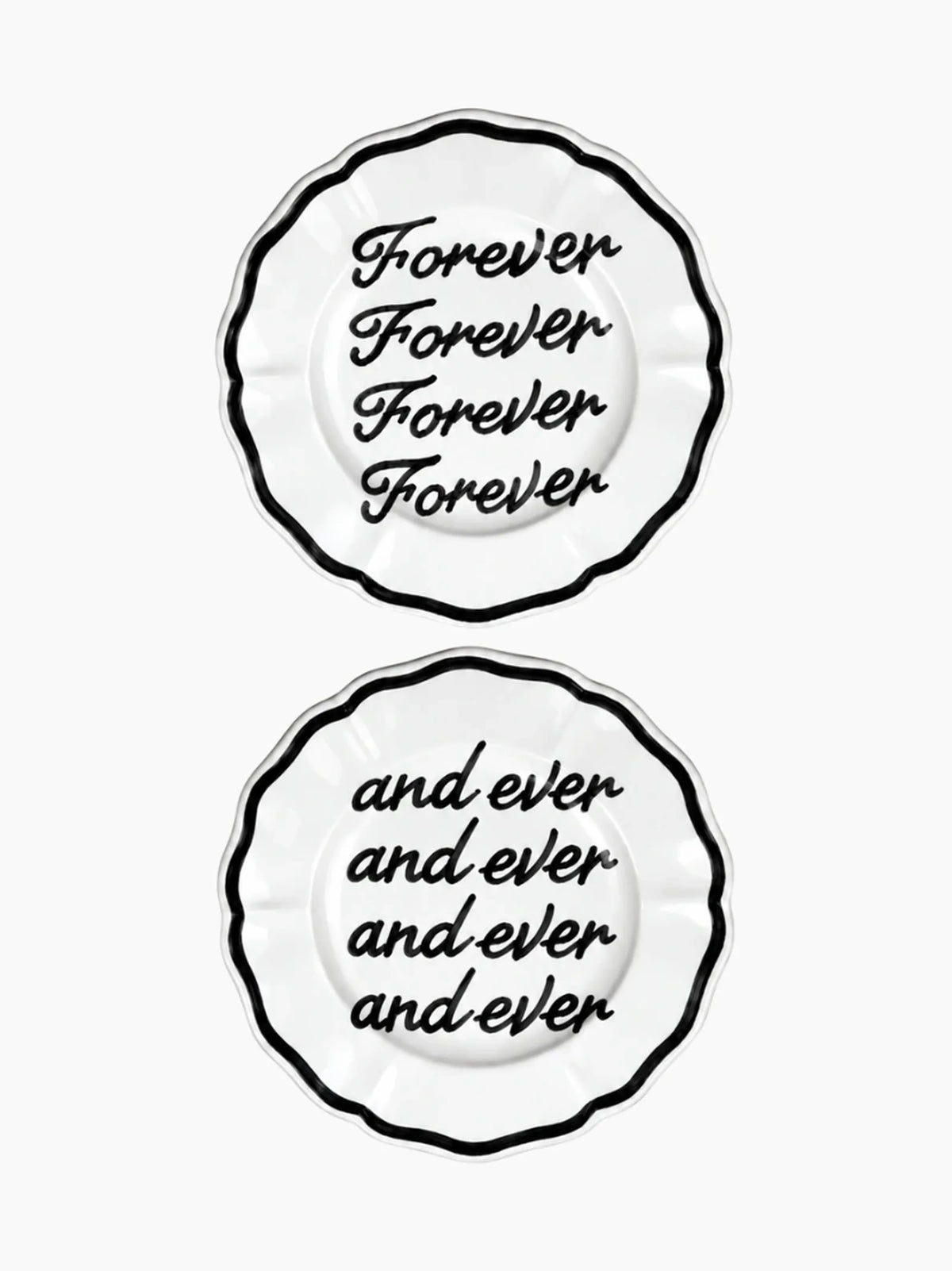 Forever and Ever Plate Set of 2