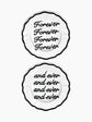 Forever and Ever Plate Set of 2