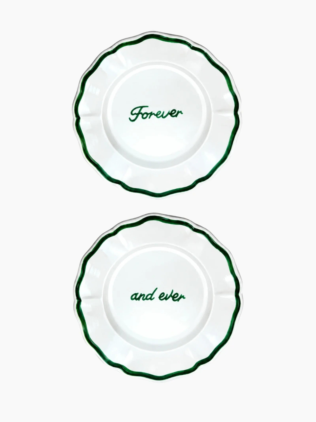 Forever and Ever Plate Set of 2