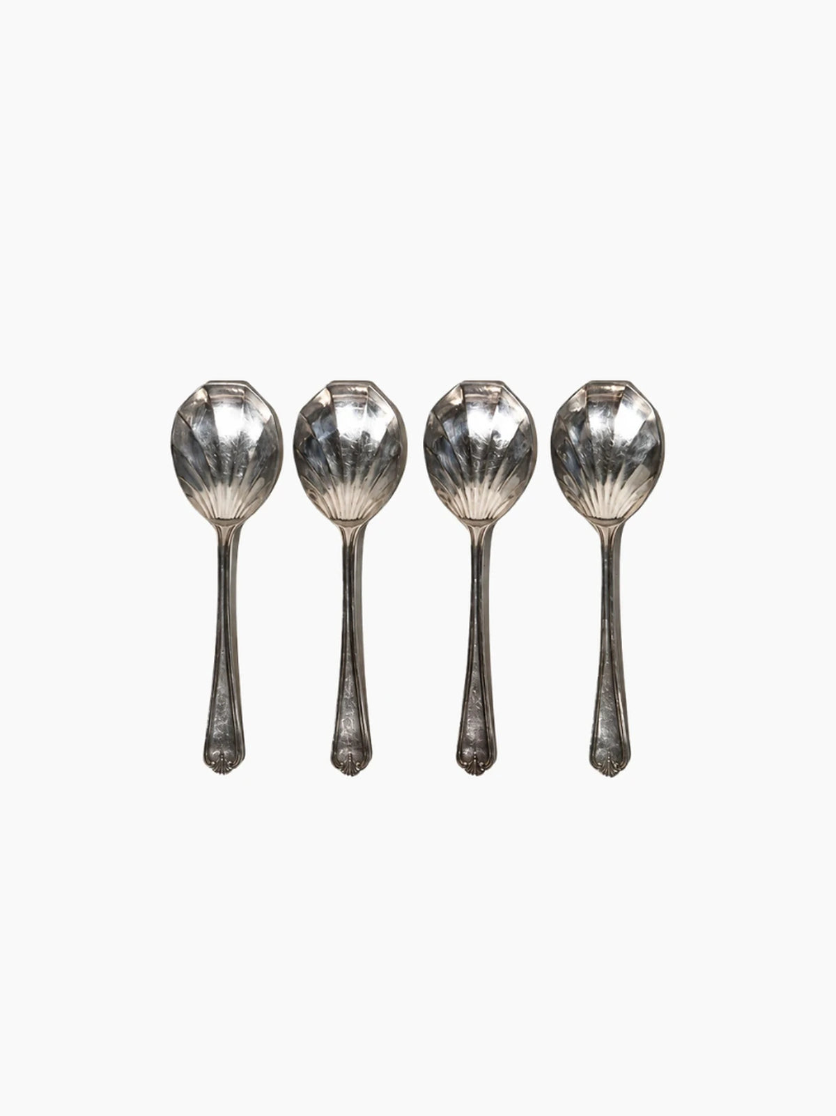 Vintage Shell Spoons Set of 4